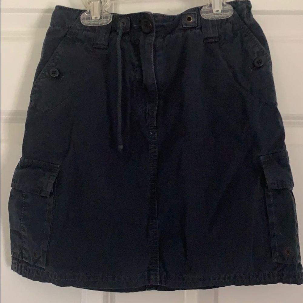 🌺 J Crew /Crewcuts Navy Skort Sz8 Adj Waist